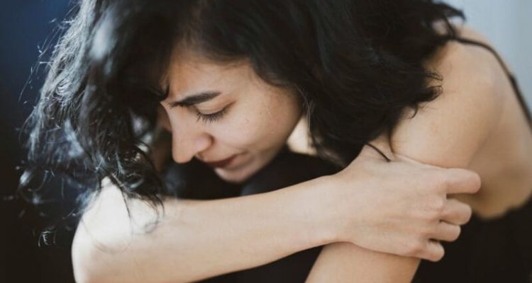 Woman appearing detached and fatigued from benzo addiction