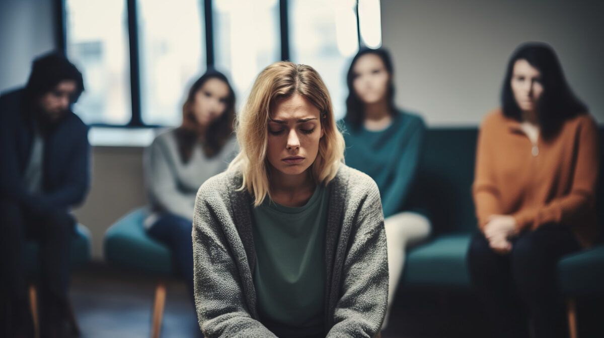 Group therapy session at an Opiate Rehab in Tennessee, where individuals receive support and guidance for recovery.