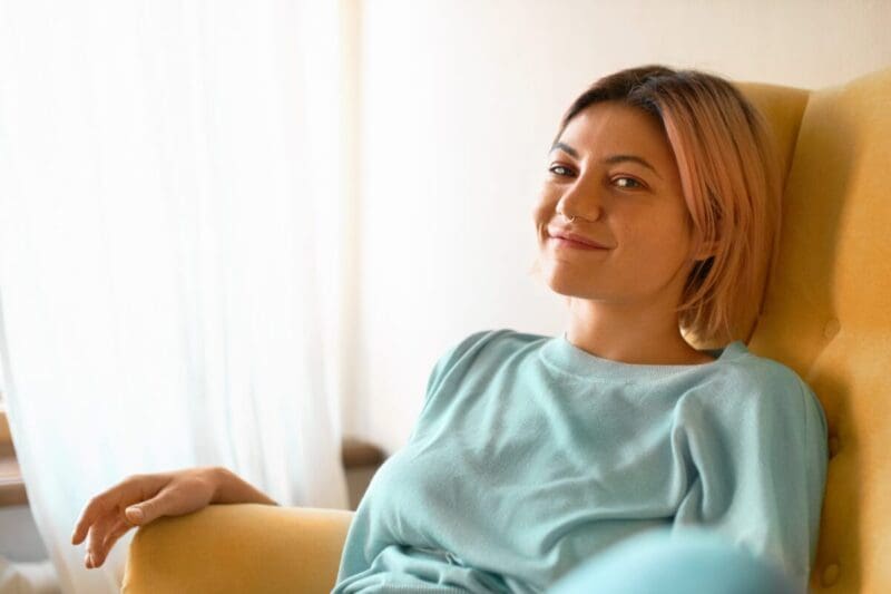 Individual experiencing hope and healing during fentanyl recovery program