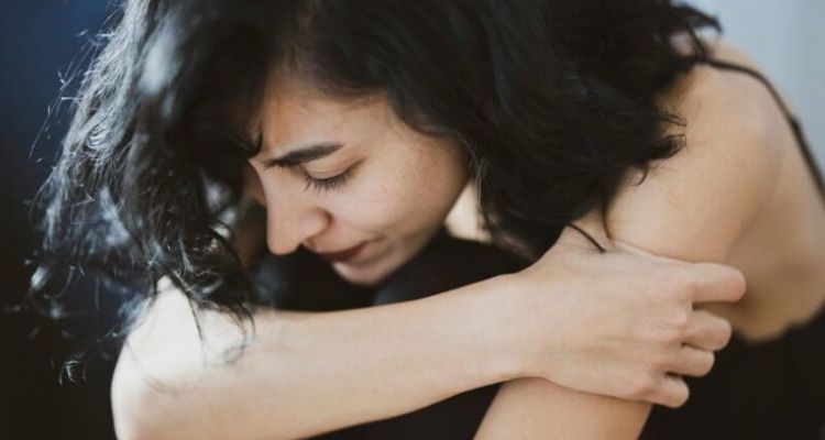 Woman appearing detached and fatigued from benzo addiction